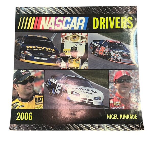 Vintage NASCAR Drivers Wall Calendar 2006 Nigel Kinrade Motorbooks Race Car The - Picture 1 of 3